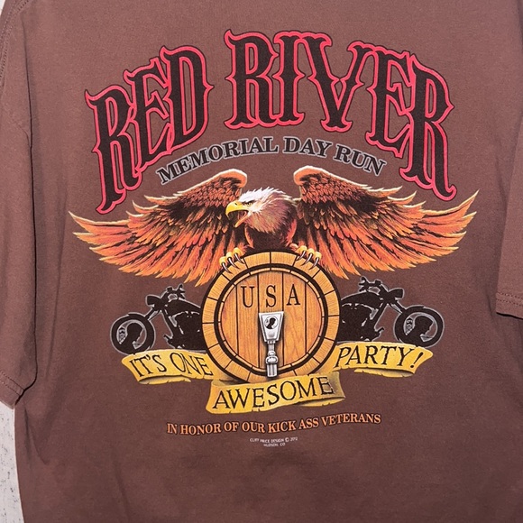 Red River Memorial Day Run 2012 Tshirt - Picture 4 of 7